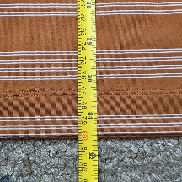 Nike Golf Tour Performance Dri-Fit Polo Shirt XXL 2XL Striped Burnt Orange - Picture 6 of 6